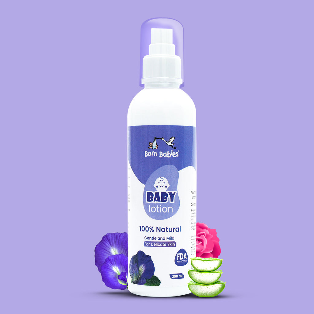 Born Babies Baby Natural Body Lotion For Moisturizes & Make Skin Soft & Smooth - 200ML
