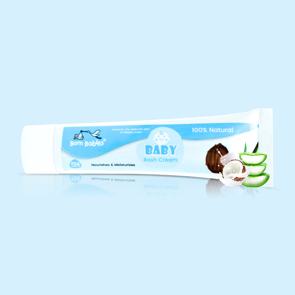 Born Babies Baby Diaper Anti Rash Cream For Soothing & Healing Rough Skin - 50GM
