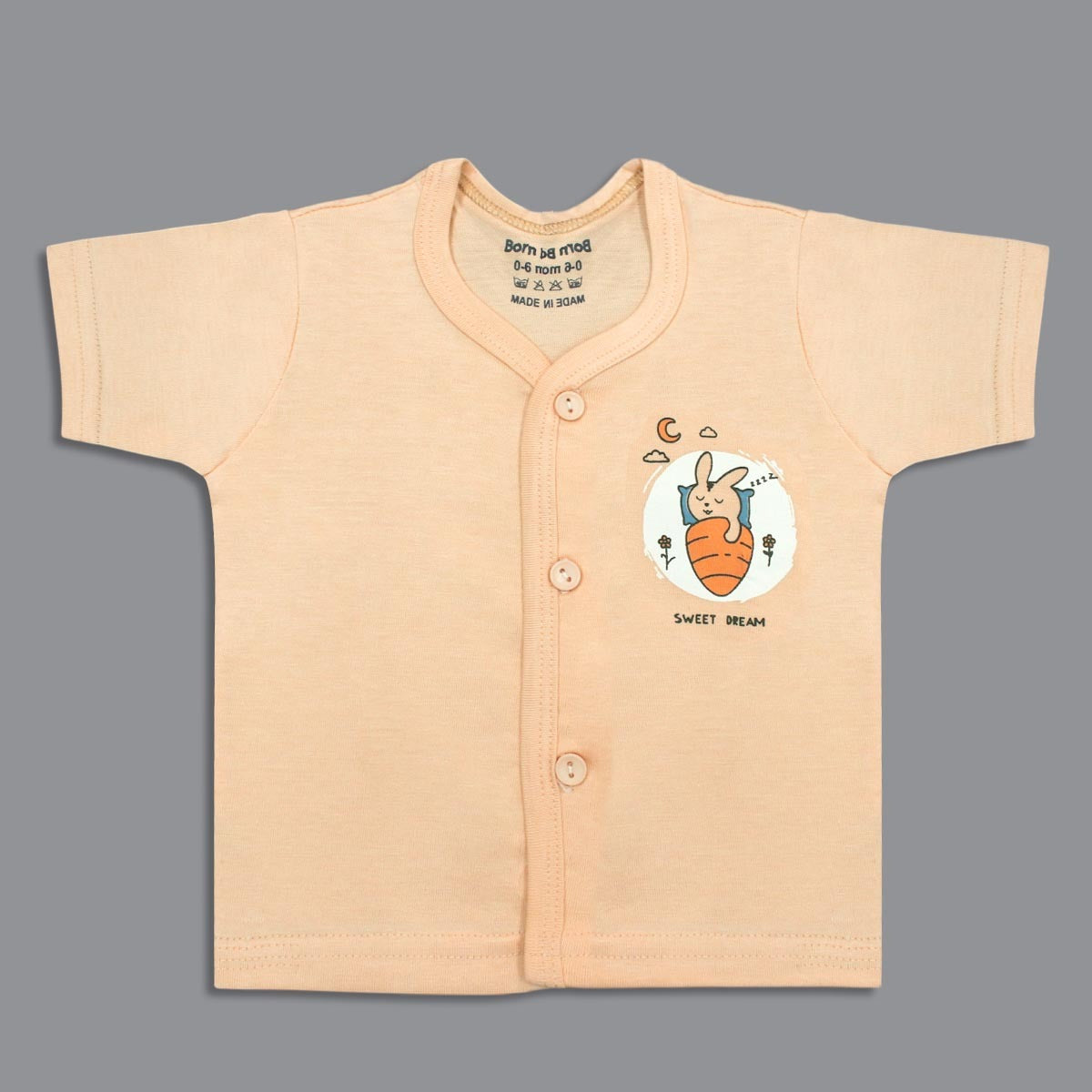 Born Babies Premium 7 PIECE GIFT SET for Newborn Babies - Light Orange