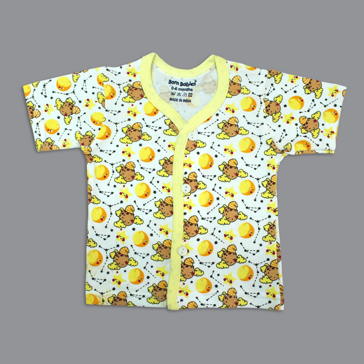 Born Babies Premium 7 PIECE GIFT SET for Newborn Babies - Light Yellow