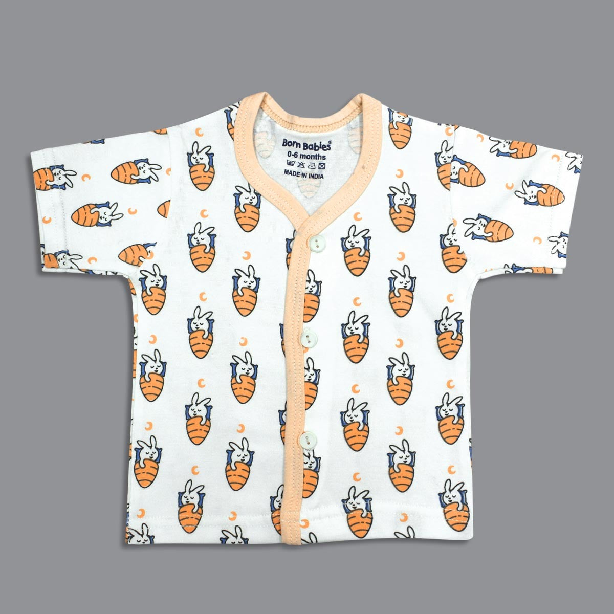 Born Babies Premium 7 PIECE GIFT SET for Newborn Babies - Light Orange