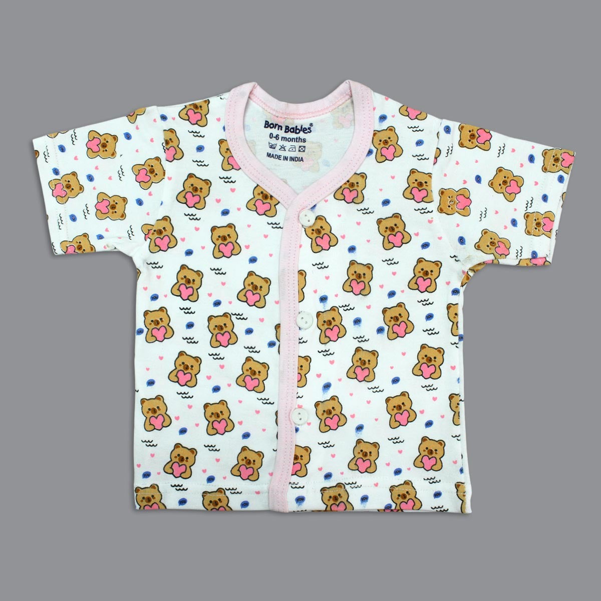 Born Babies Premium 7 PIECE GIFT SET for Newborn Babies - Light Pink