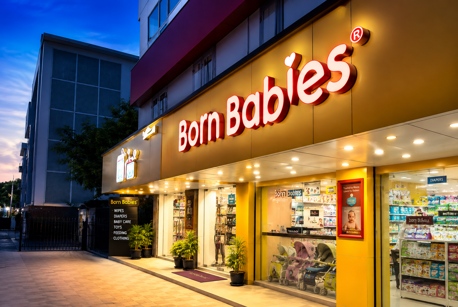Born Babies baby retail storefront