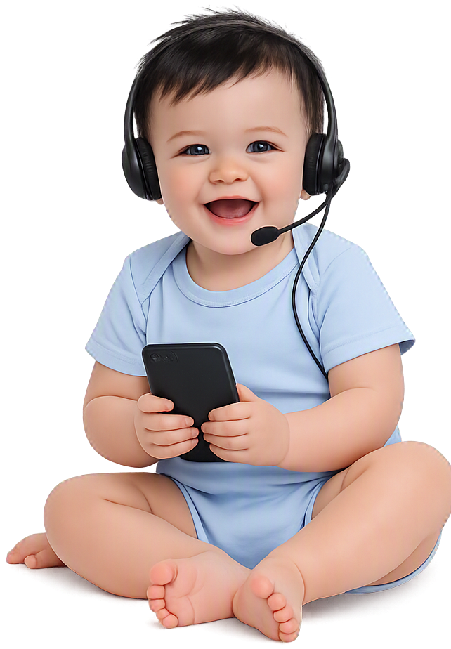 Born Babies customer support baby visual