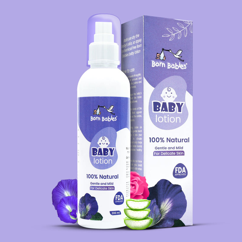 Born Babies Baby Natural Body Lotion Combo (2PCS) - 200ML (Buy 1 Get 1 Free)