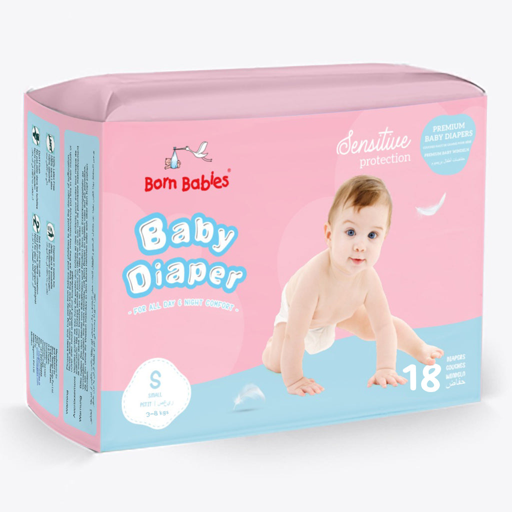 Baby Tape Diaper Three Layer Leakage Protection High Absorb