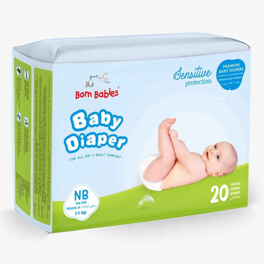 Baby Tape Diaper Three Layer Leakage Protection High Absorb