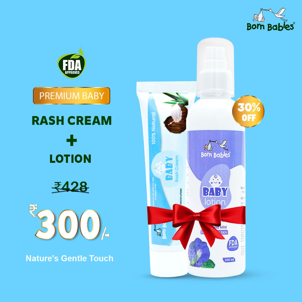 Combo Pack Of Baby Rash Cream & Baby Body Lotion