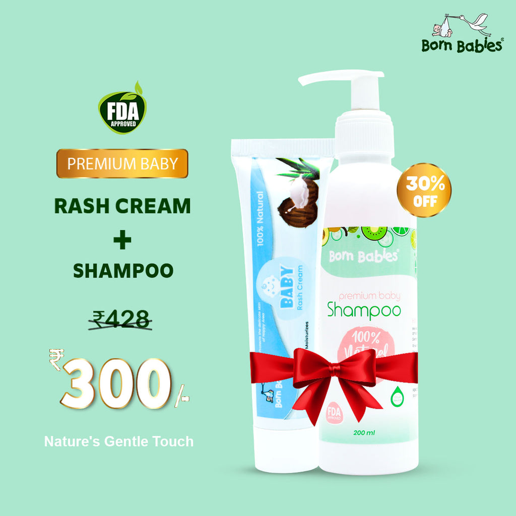 Combo Pack Of Baby Rash Cream & Baby Shampoo