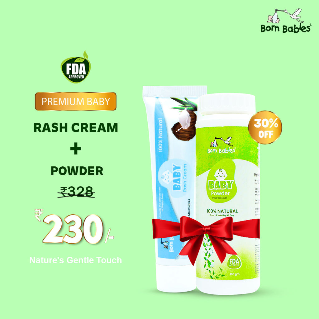 Combo Pack Of Baby Rash Cream & Baby Powder