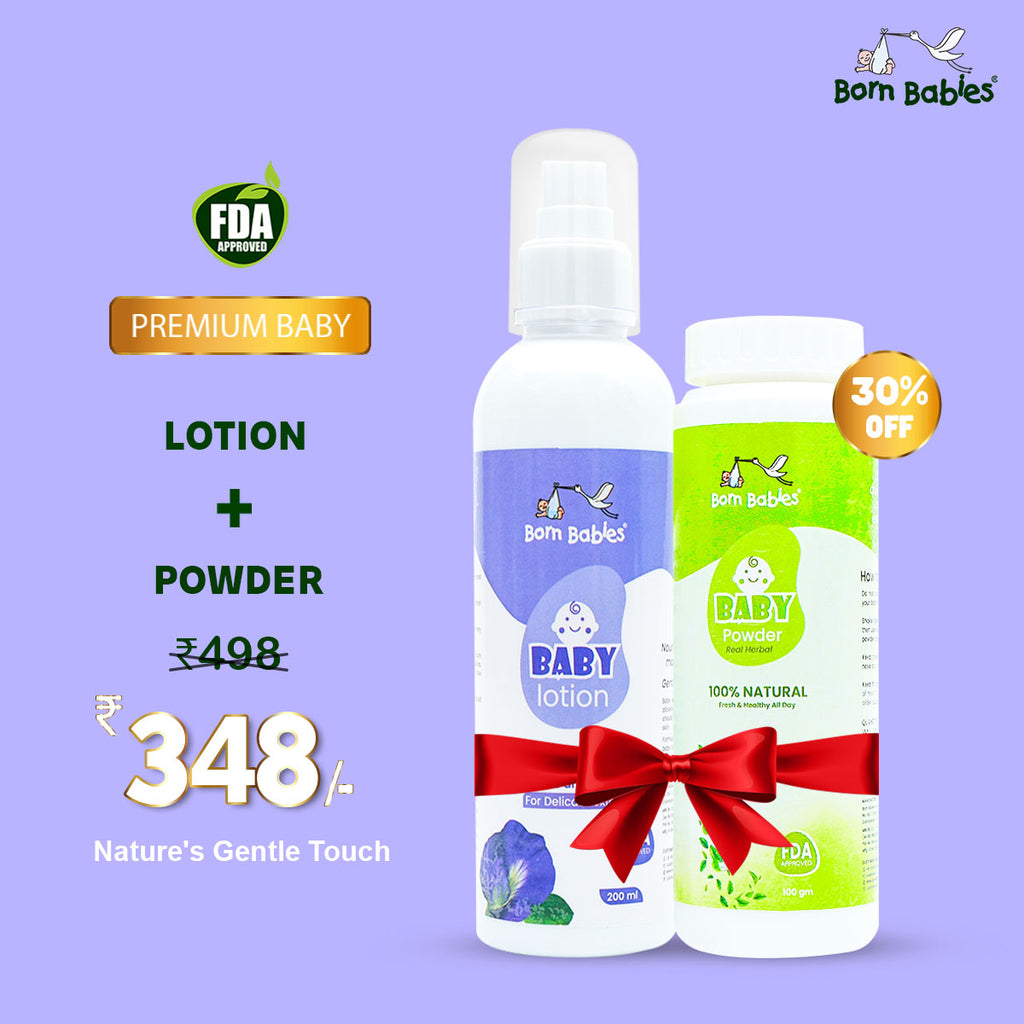 Combo Pack Of Baby Body Lotion & Baby Powder