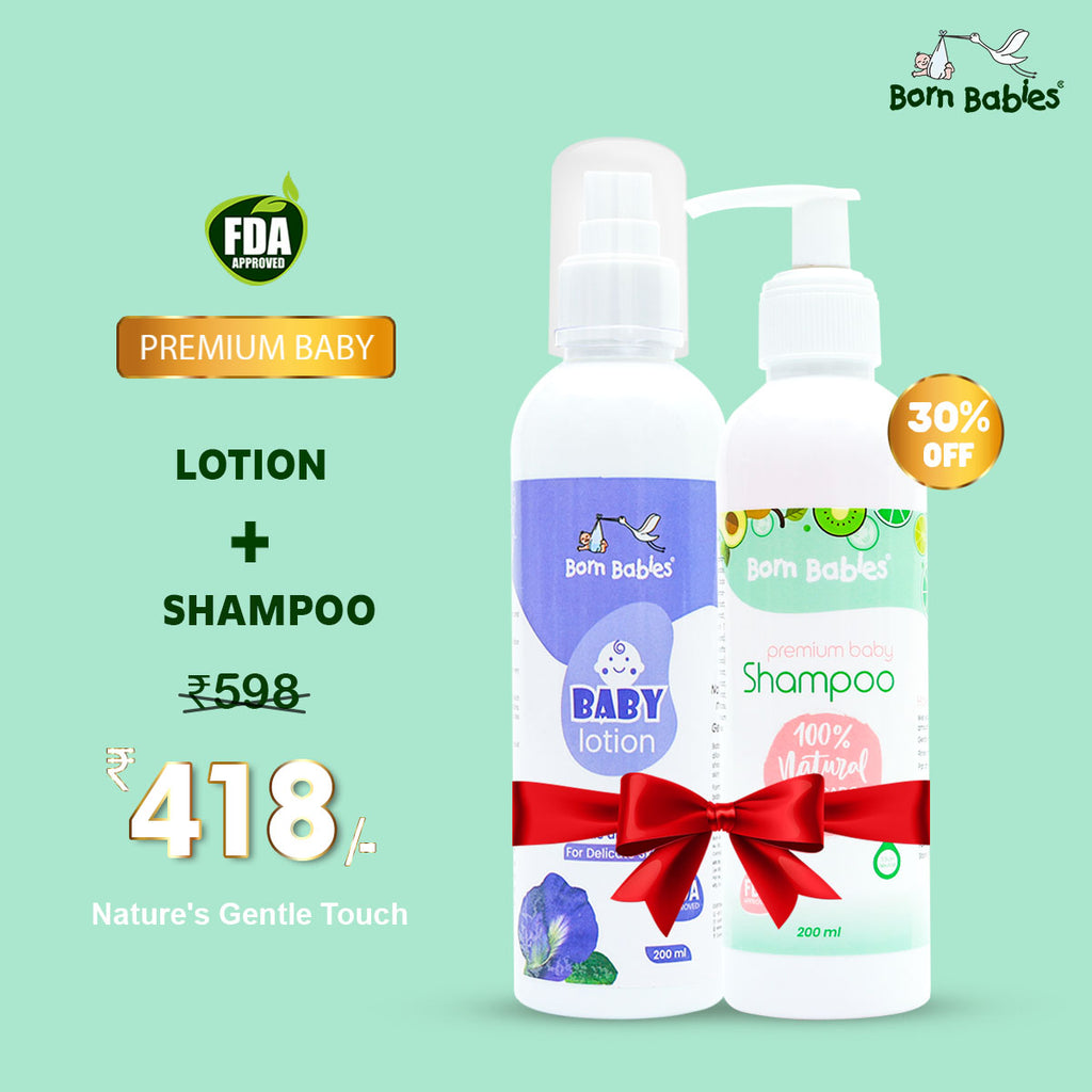 Combo Pack Of Baby Body Lotion & Baby Shampoo