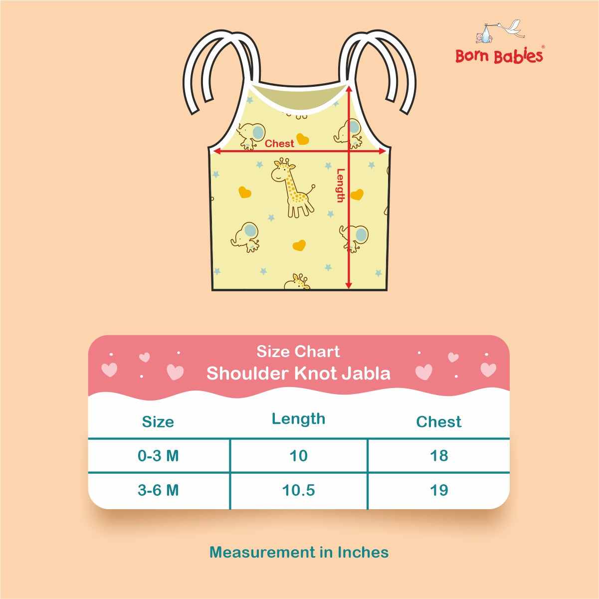 Born Babies Baby Boy & Baby Girl Organic Muslin cotton Printed Sleeveless Knotted Jabla-Yellow