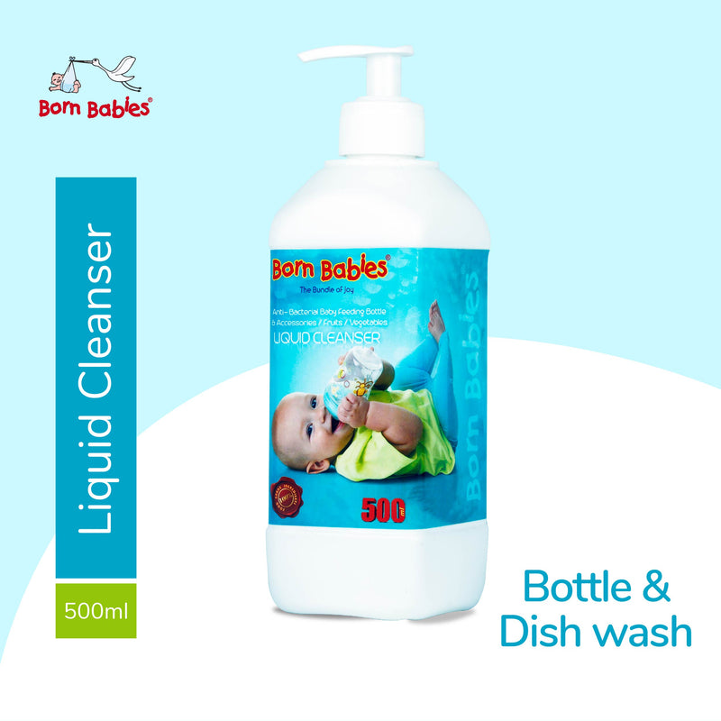 Born Babies Baby Bottle & Dish Wash Liquid Cleanser - 500 ML